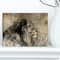 Designart - Lion in Sepia - Animal Canvas Art Print